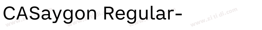 CASaygon Regular字体转换